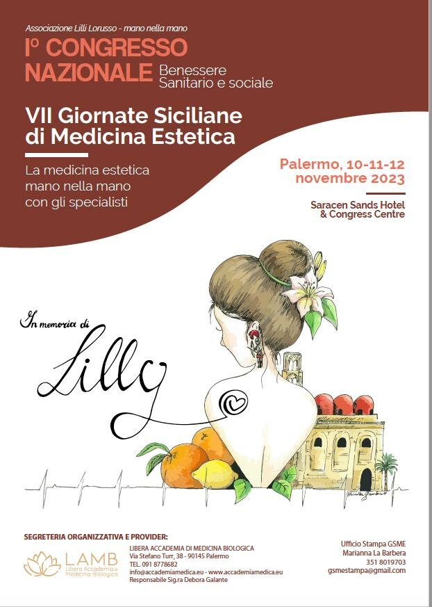 Medicina Estetica, a Isola delle Femmine dal 10 al 12 novembre Congresso associazione &ldquo;Lilli Lorusso &ndash; Mano nella Mano&rdquo;