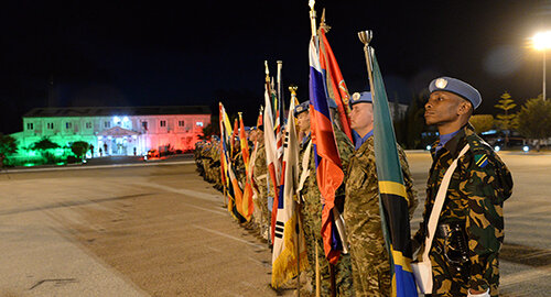 Passaggio di consegne tra i Caschi Blu della Brigata bersaglieri Garibaldi e la Brigata Aosta impiegati nella missione UNIFIL