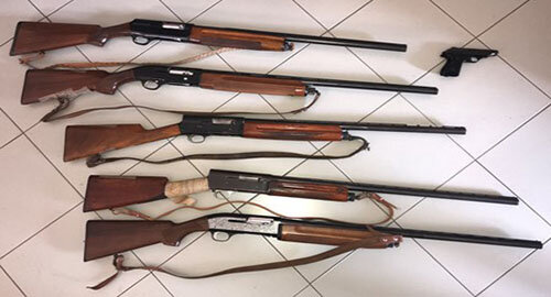 Sequestrate dalla Polizia armi e munizioni