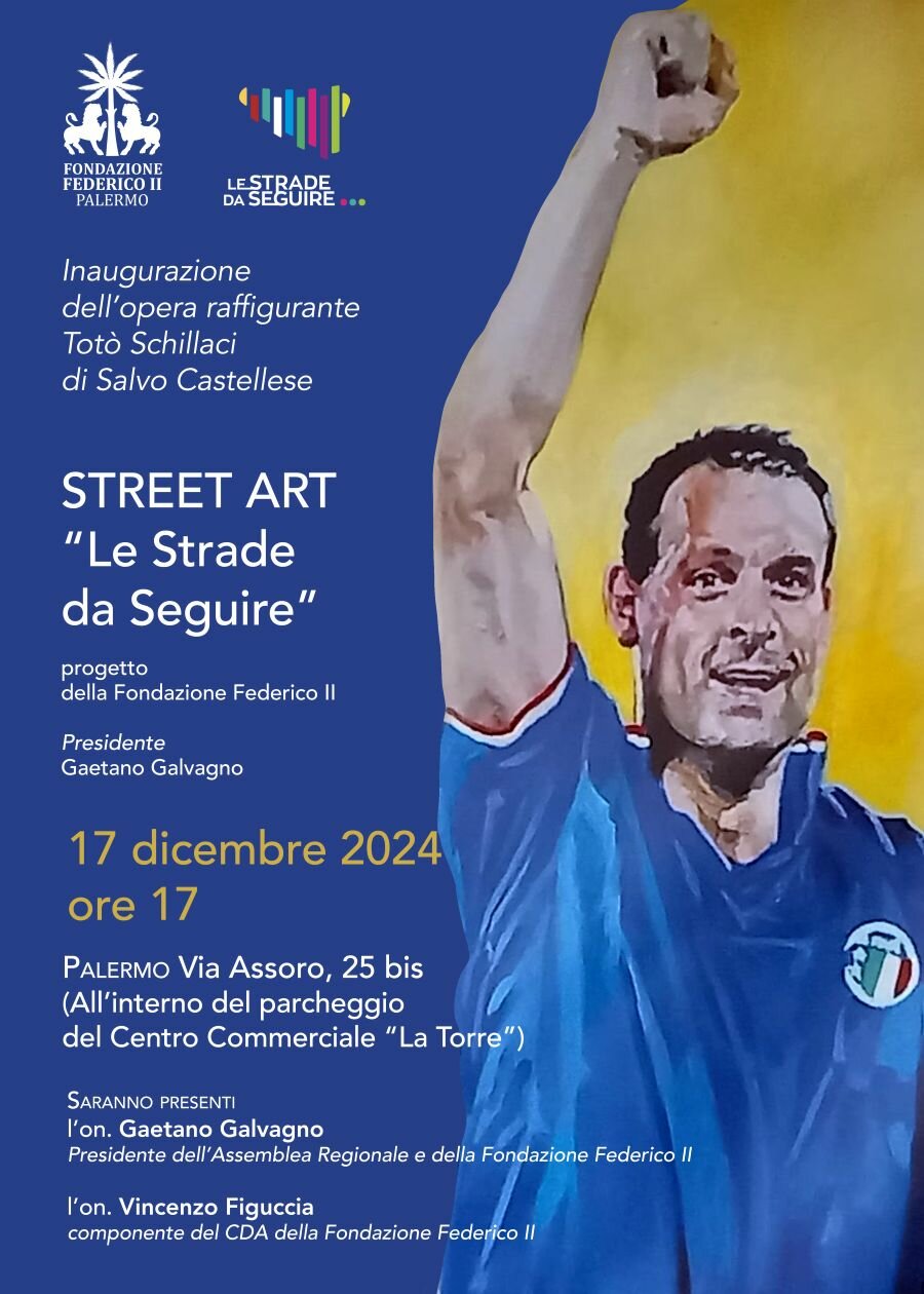 A Palermo opera dedicata a Tot&ograve; Schillaci