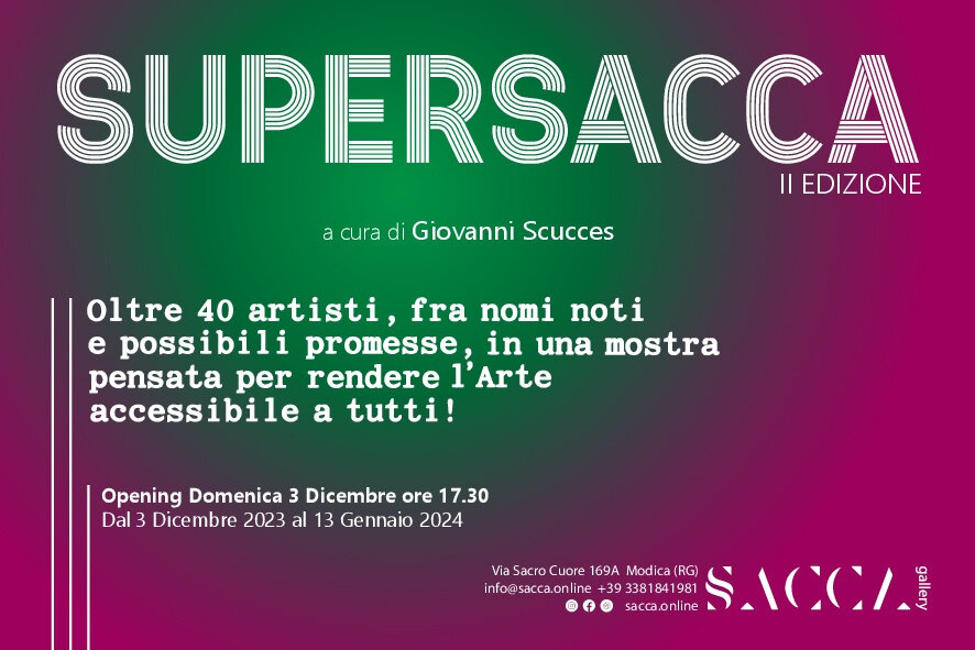A Modica "Supersacca", una mostra "fuori dell'ordinario" con oltre 40 artisti