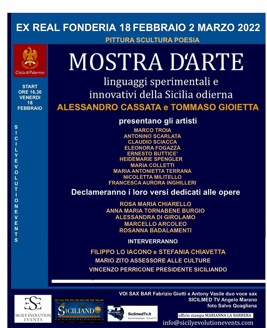 Linguaggi sperimentali e innovativi della Sicilia odierna a Palermo fino al 2 marzo