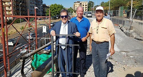 Nodo Gioeni, sopralluogo ai cantieri