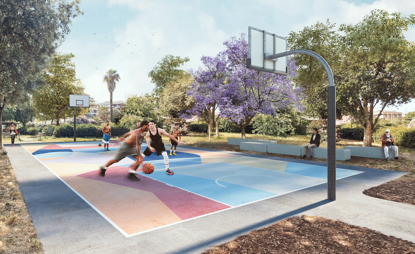 Piazza Aldo Moro riqualificata grazie ad un nuovo Parco Vulcania Agos Green&Smart Piazza Aldo Moro riqualificata grazie ad un nuovo Parco Vulcania Agos Green&Smart