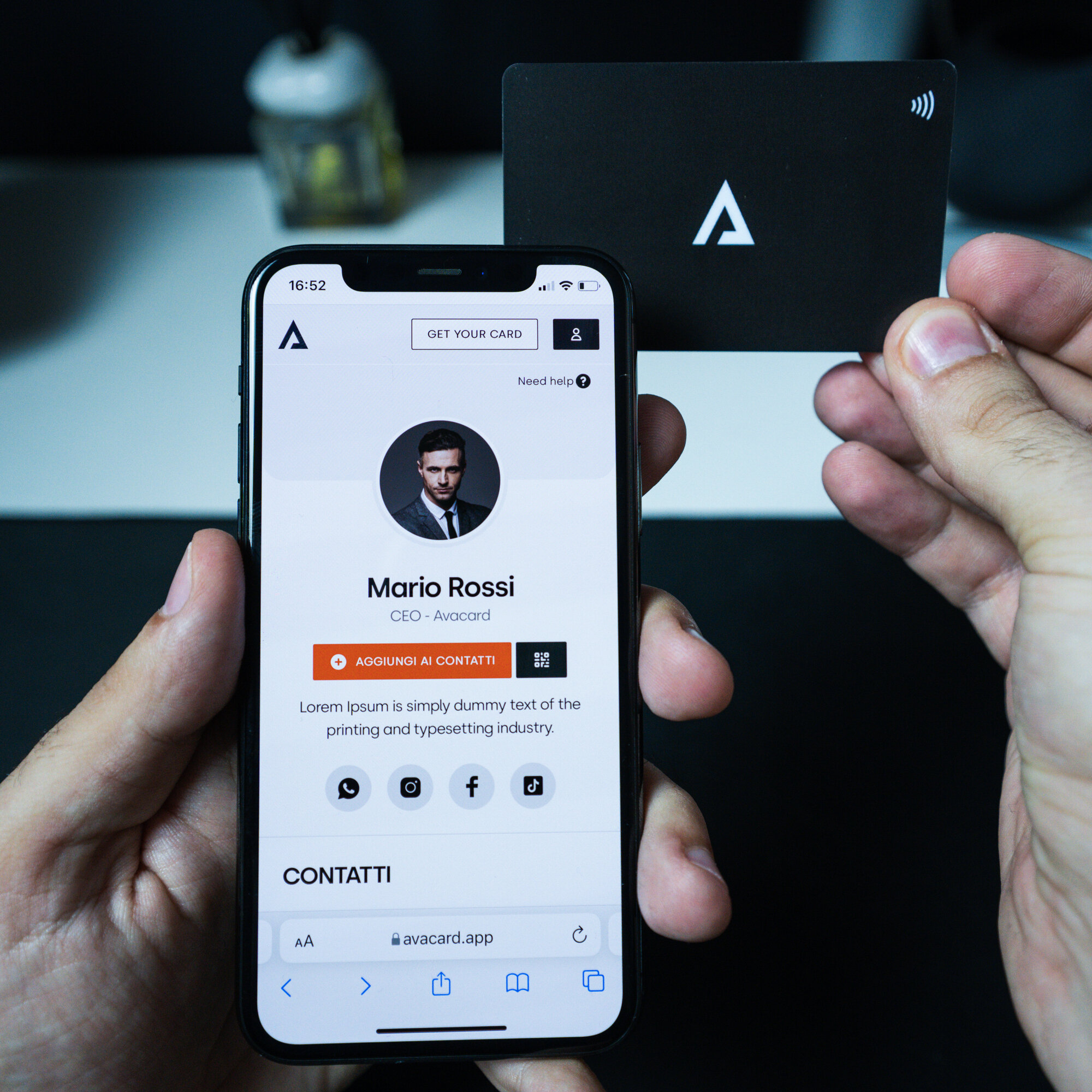 Avacard, ecco l’evoluzione del biglietto da visita grazie alla tecnologia NFC Avacard, ecco l’evoluzione del biglietto da visita grazie alla tecnologia NFC