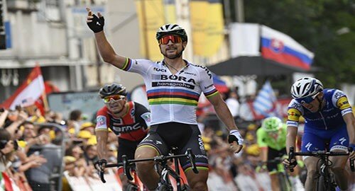 Tour de France 2017, in volata l'iridato Peter Sagan si aggiudica la vittoria a Longwy