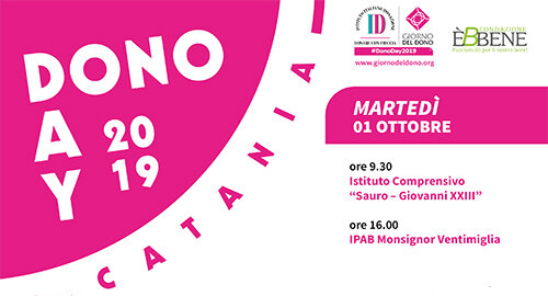 Catania citt&agrave; del Dono, l&rsquo;1 Ottobre terza tappa del &ldquo;Giro dell&rsquo;Italia che Dona&rdquo;