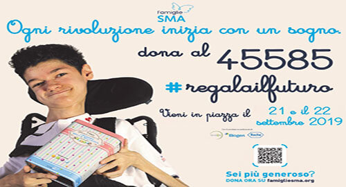 Famiglie SMA, la scatola dei sogni arriva in Sicilia il 21 e 22 settembre per la ricerca #Regala il futuro al numero 45585
