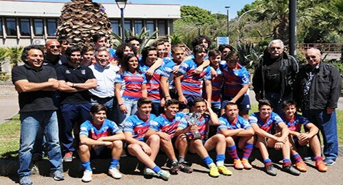 Consegnata stamattina all'Under 16 del Cus Catania la coppa del Trofeo del Sud 2016