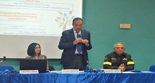 Al "I C.D. Sante Giuffrida" di Adrano presentato "Quaderno Operativo", strumento didattico sulla sicurezza dedicato ai docenti-formatori