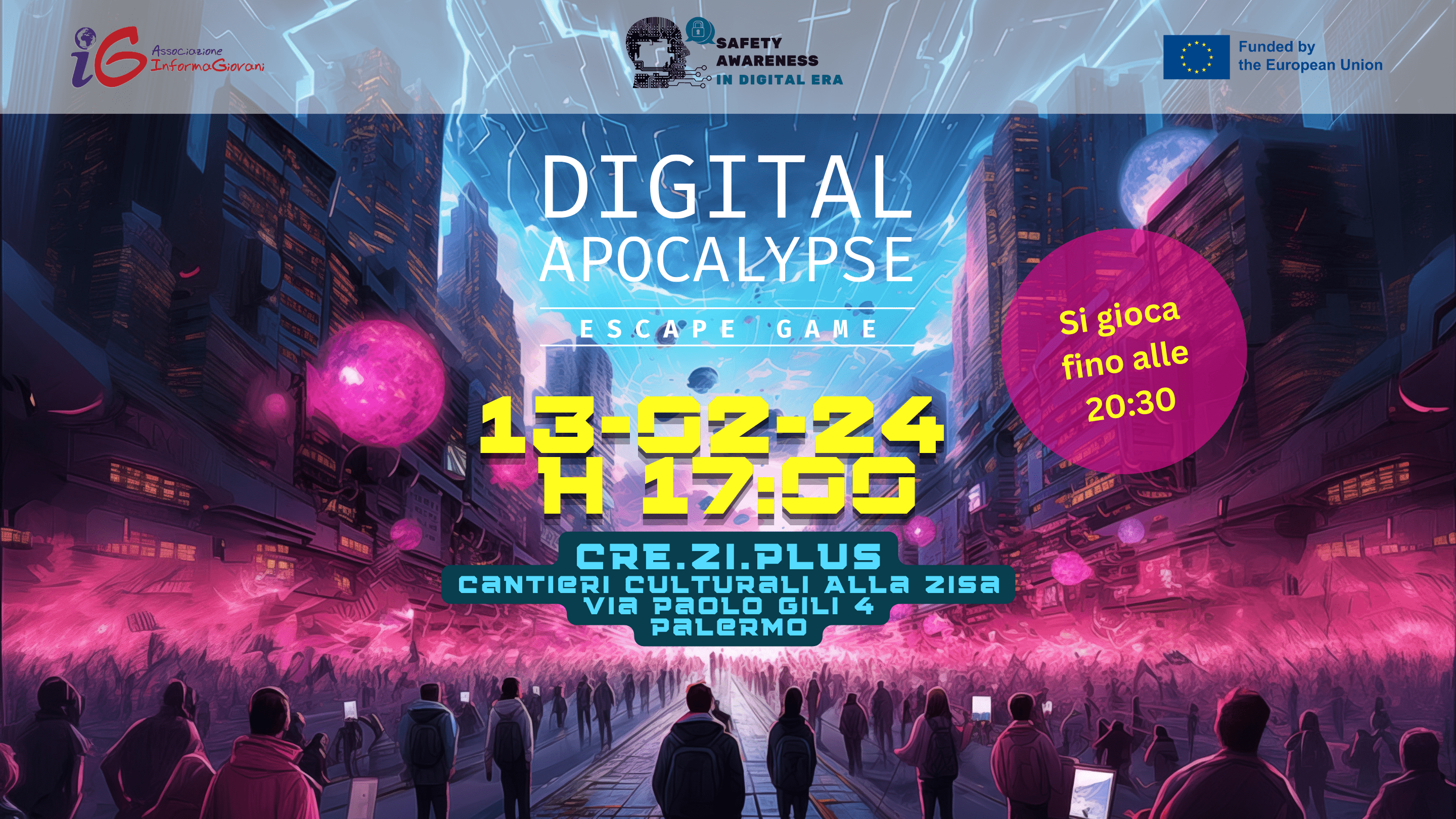 Digital Apocalypse. A Palermo il test di una Escape Room su sicurezza e privacy digitale