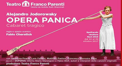Dal 10 al 29 Ottobre al "Franco Parenti" di Milano "Opera Panica" di Alejandro Jodorowsky, regia di Fabio Cherstich Dal 10 al 29 Ottobre al "Franco Parenti" di Milano "Opera Panica" di Alejandro Jodorowsky, regia di Fabio Cherstich