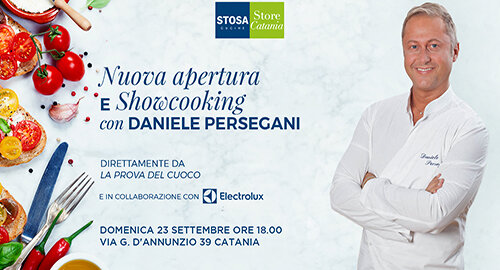 Domani a Catania Showcooking di Daniele Persegani per il nuovo Stosa Store