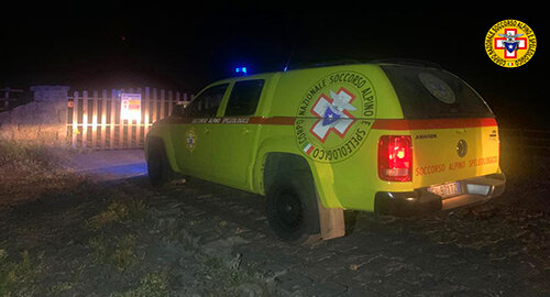 Intervento di recupero ieri del Soccorso Alpino e Speleologico Siciliano di due ciclisti in difficolt&agrave; sul versante nord ovest Etna