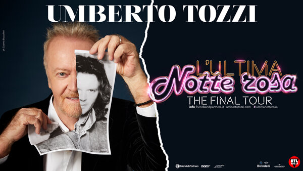 Umberto Tozzi live in teatro a Catania e Palermo (19 e 20 maggio) con "L'ultima notte Rosa The Final Tour"