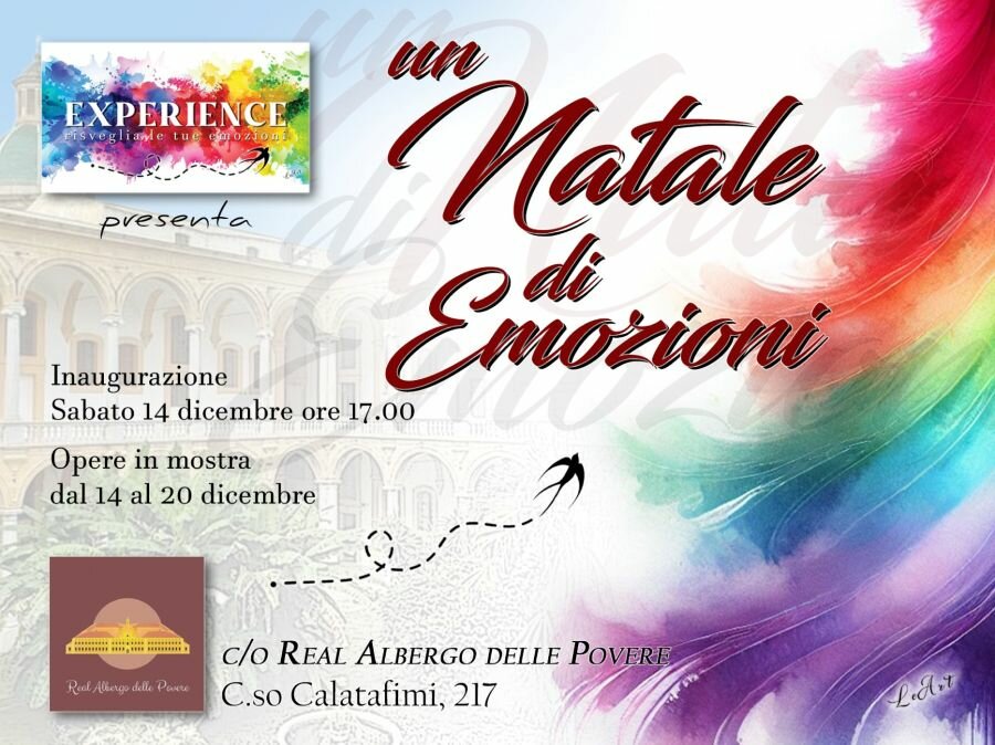 A Palermo collettiva &ldquo;Un Natale di Emozioni&rdquo;, dal 14 al 20 dicembre
