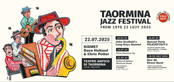 Dal 19 al 22 luglio a Taormina la dodicesima edizione del "Taormina Jazz Festival"