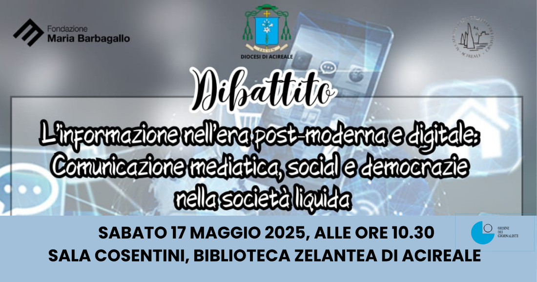 L&rsquo;informazione nell&rsquo;era digitale al centro del dibattito ad Acireale