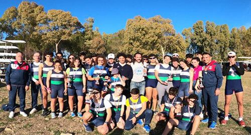 Canottaggio, per il Cus Catania 18 medaglie nella prima regata regionale del 2020 nel Lago Poma