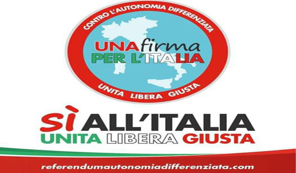 Costituito il Comitato referendario per l&rsquo;abrogazione della legge Calderoli sull&rsquo;autonomia differenziata, primi banchetti il 20 e 21 luglio