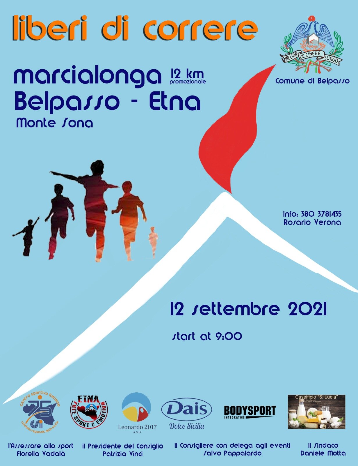 “Liberi di correre”, il 12 settembre torna a Belpasso la Marcialonga “Liberi di correre”, il 12 settembre torna a Belpasso la Marcialonga