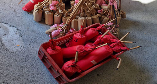 Sanzionata dalla Polizia Amministrativa titolare di una fabbrica di fuochi artificiali di Santa Venerina