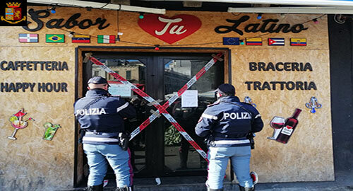 Ancora sanzioni e chiusure della Polizia per il locale &ldquo;Sabor latino&rdquo; in piazza Carlo Alberto