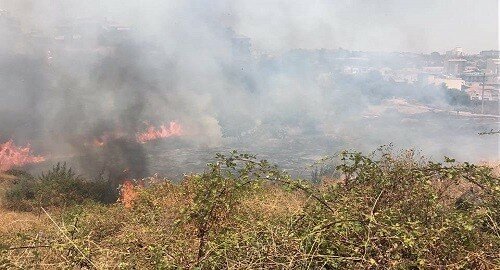 Emergenza incendi ieri in citt&agrave;