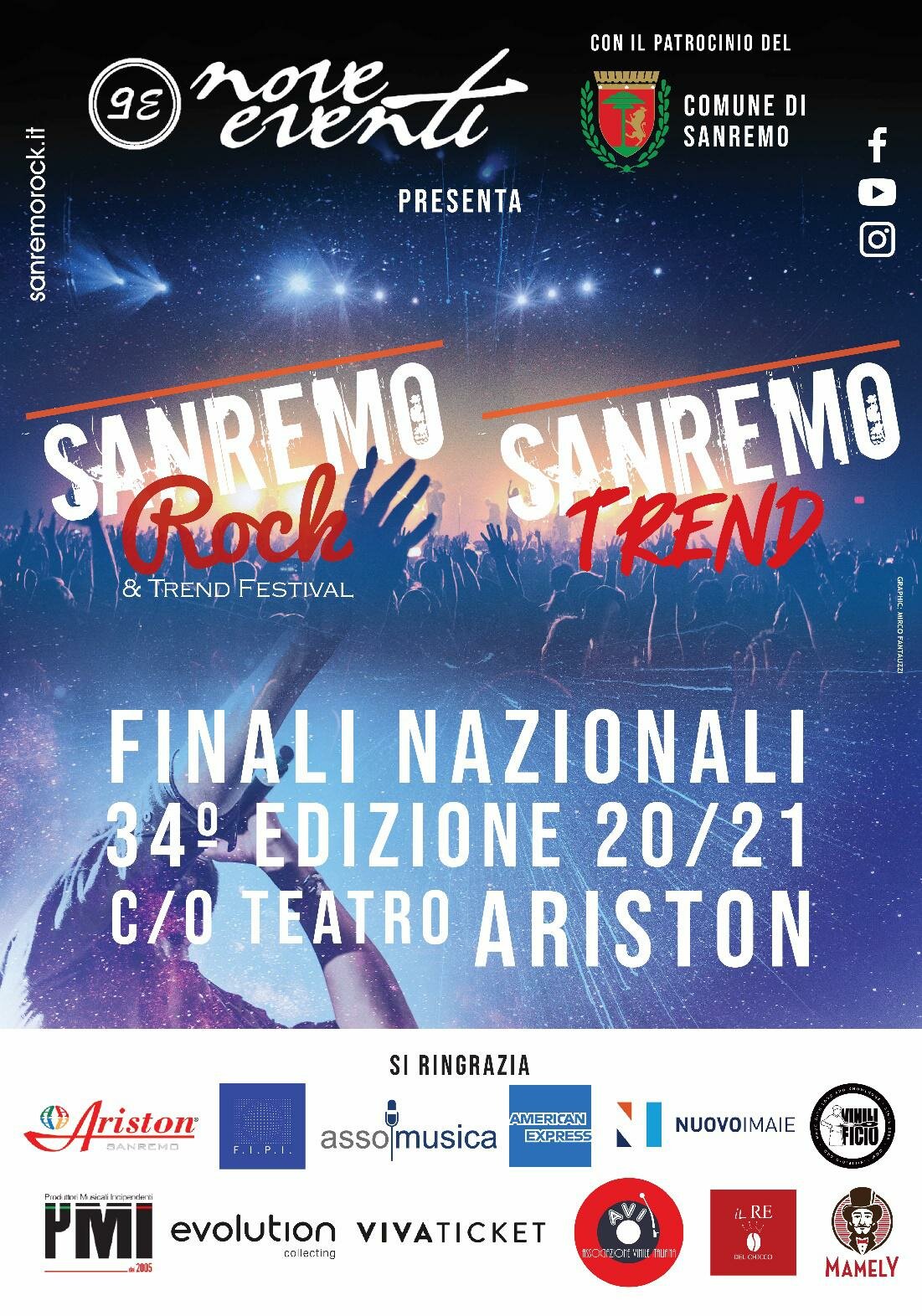 Sanremo Rock & Trend Festival, dal 6 all'11 settembre le Finali della 34esima edizione