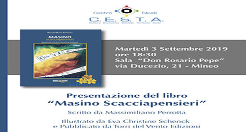 &ldquo;Masino Scacciapensieri&rdquo; di Massimiliano Perrotta, il 3 settembre a Mineo