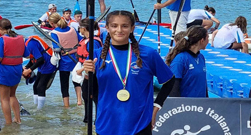 Canoa olimpica, Anastasia Insabella &egrave; campione d&rsquo;Italia, prima giornata di gare a Caldonazzo, subito in luce gli atleti del Circolo Canoa Catania