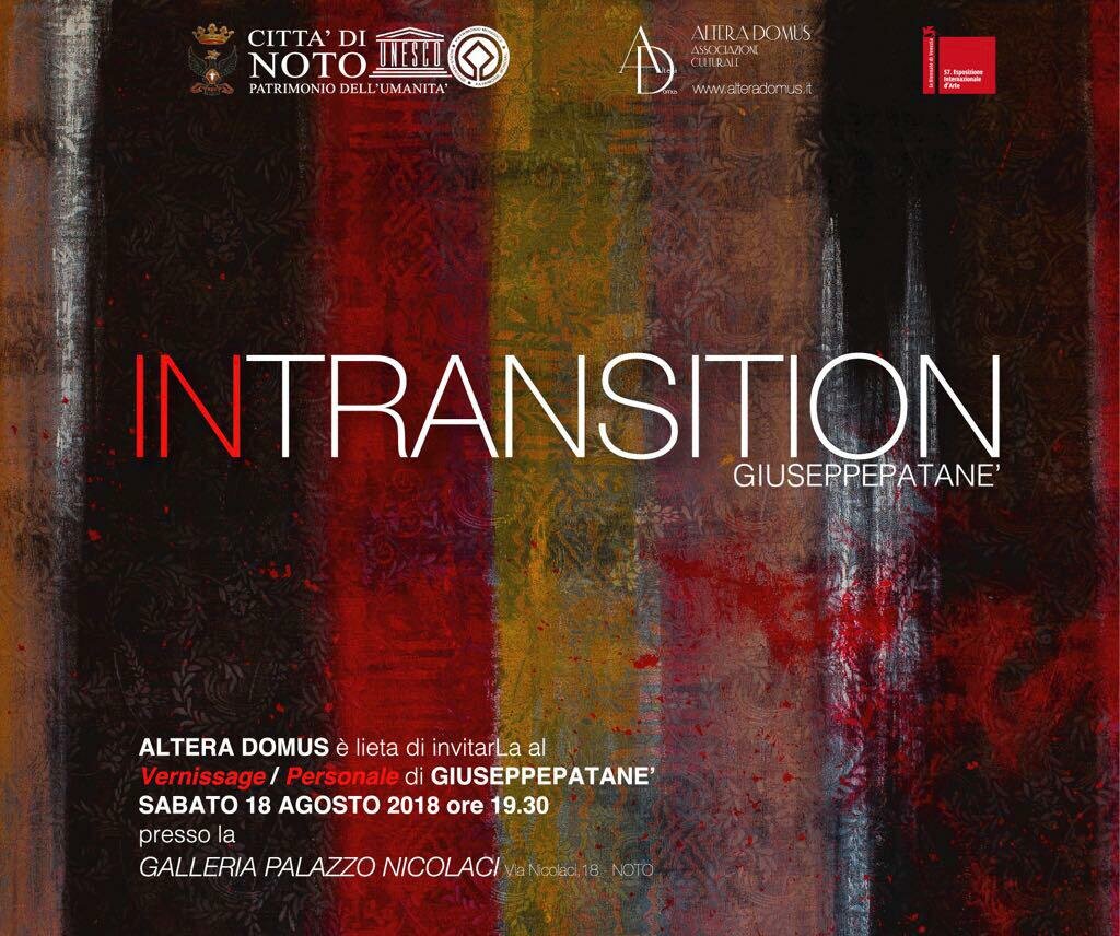 “In Transition", personale di Giuseppe Patanè dal 18 agosto a Palazzo Nicolaci di Noto “In Transition", personale di Giuseppe Patanè dal 18 agosto a Palazzo Nicolaci di Noto