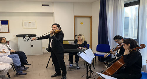 Concerto del Quartetto Catanese al Policlinico "G. B. Morgagni" di Pedara
