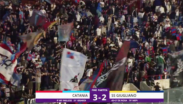 Serie C-Play off, il Catania batte 3-2 il Giugliano e accede al secondo turno, affronter&agrave; il Potenza