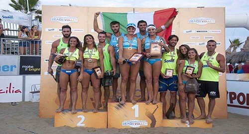 Beach Volley, le Capannine laureano Campioni d'Italia le coppie Marta Menegatti e Laura Giombini e Marco Caminati ed Enrico Rossi