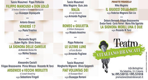 Il 29 Settembre si presenta a Catania la nuova stagione del Teatro Vitaliano Brancati