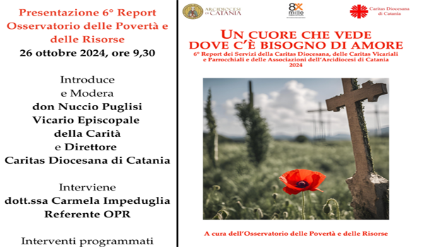 Domani presentazione 6&deg; Report 2024 dell&rsquo;Osservatorio delle Povert&agrave; e delle Risorse (OPR)