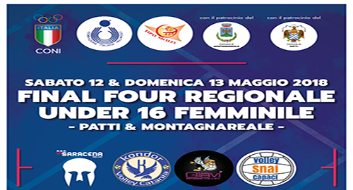 Under 16, la Saracena ospiter&agrave; le finali regionali il 12 e 13 maggio a Patti e Montagnareale
