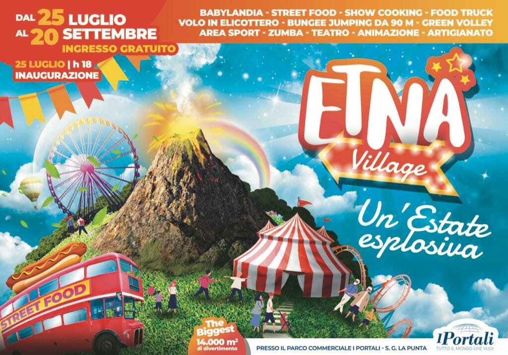 &ldquo;Etna Village&rdquo;, dal 25 luglio parco di 14.000 mq dedicato al divertimento