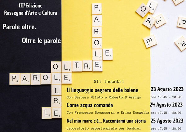 Dal 23 al 25 agosto a Catania III edizione della Rassegna d'Arte e Cultura "Parole oltre. Oltre le parole"