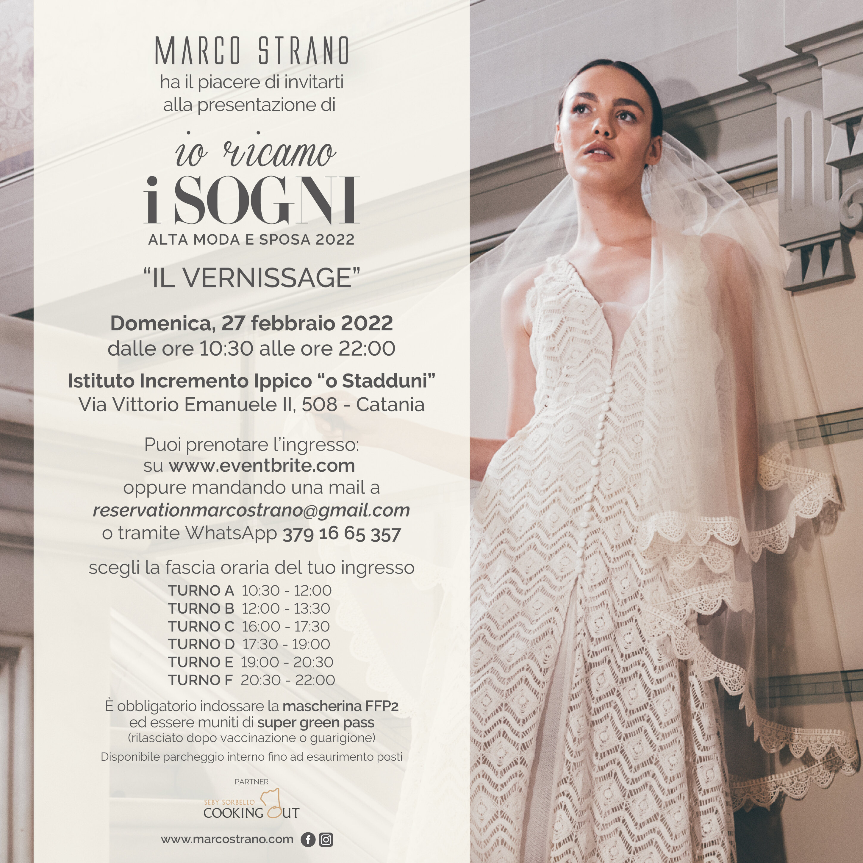 &ldquo;Io ricamo i sogni&rdquo; ultima collezione&nbsp;wedding couture e alta moda&nbsp;dello stilista&nbsp;Marco&nbsp;Strano