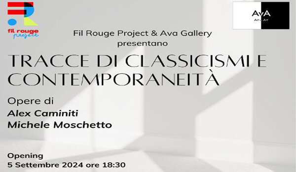 A Catania dal 5 settembre il vernissage di "Tracce classicismi e contemporaneit&agrave;", incontro dei due artisti contemporanei Alex Caminiti e Michele Moschetto