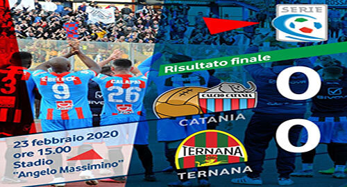 Serie C, ancora 0-0 al "Massimino" tra Catania e Ternana, etnei sbagliano un rigore con Mazzarani