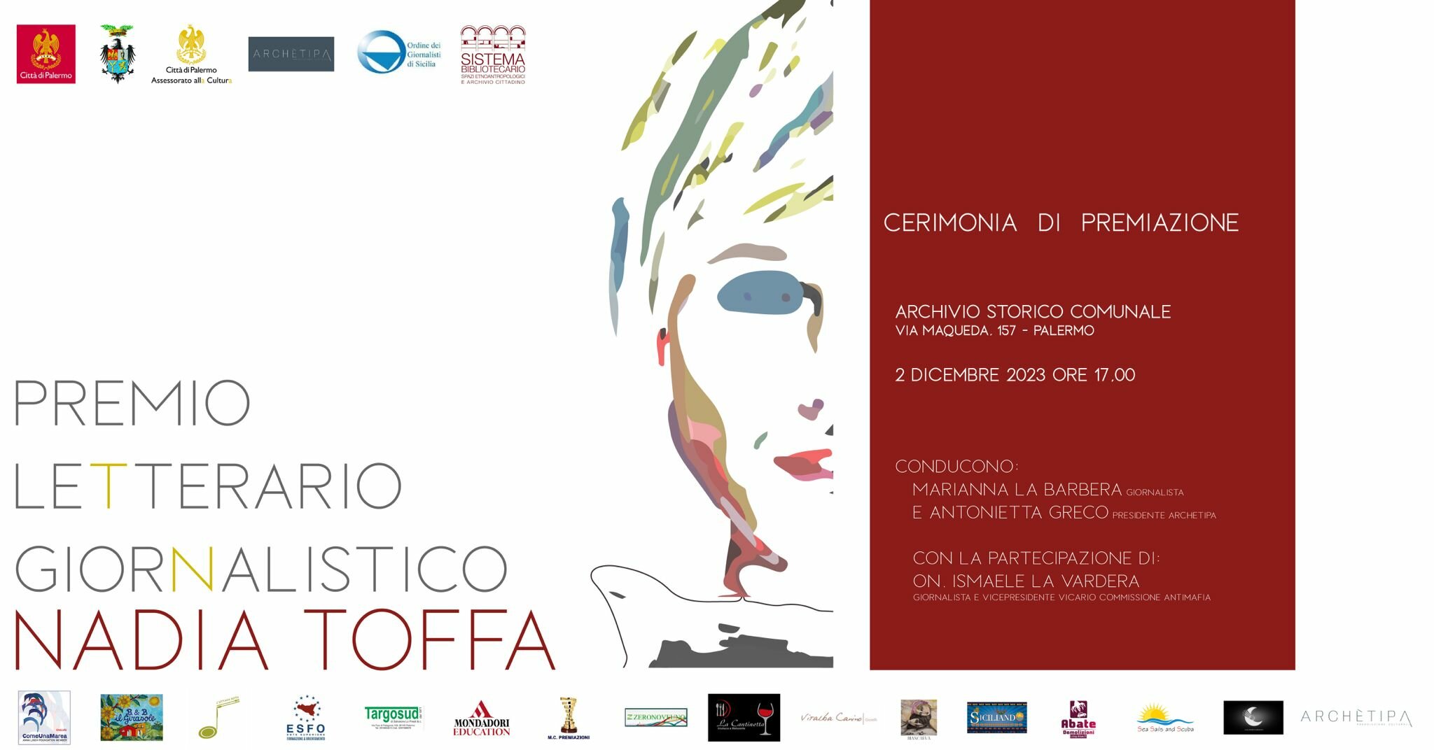 Seconda edizione del Premio Letterario Giornalistico “Nadia Toffa” il 2 dicembre a Palermo Seconda edizione del Premio Letterario Giornalistico “Nadia Toffa” il 2 dicembre a Palermo