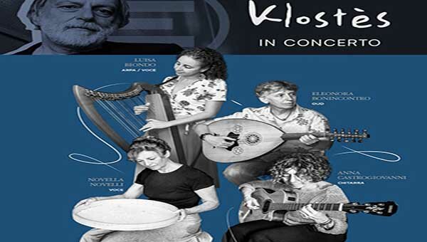 Il 6 ottobre alla Biblioteca Navarria Crif&ograve; di Catania concerto di Klost&egrave;s