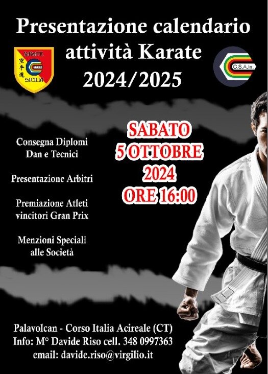 Ad Acireale presentazione della stagione karate e kickboxing