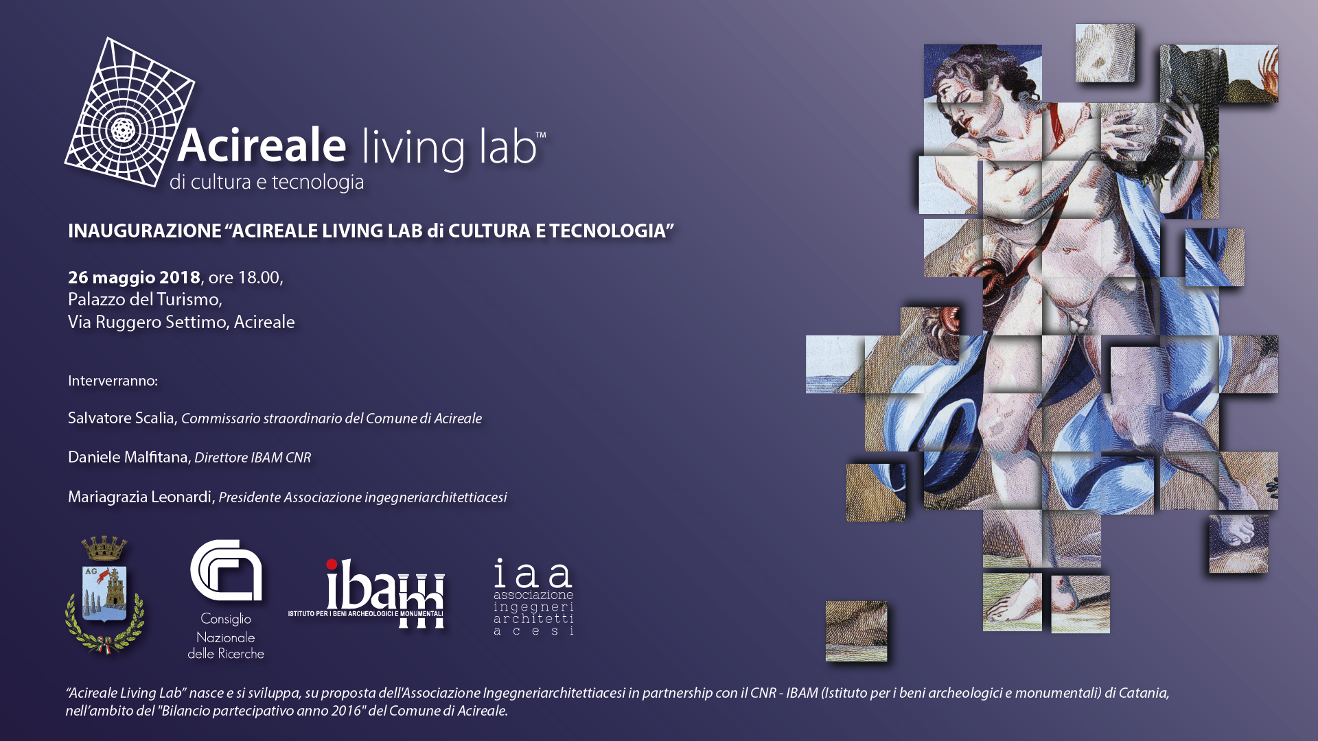 Per una &lsquo;promozione partecipata&rsquo; del patrimonio culturale nasce un living lab di cultura e tecnologia per la citt&agrave; di Acireale