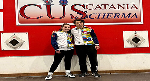 Scherma, i cusini Giovanni Sinatra e Maria Roberta Casale convocati ai Campionati del Mediterraneo U15/U17 l&rsquo;11 e 12 febbraio a Zagabria&nbsp;