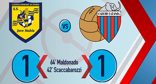 Serie C, pari (1-1) tra Juve Stabia e Catania