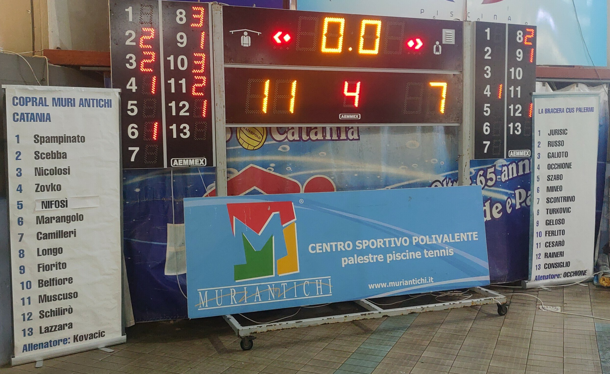 Serie A2, la Copral Muri Antichi vince 11-7 il derby siciliano contro il Cus Palermo